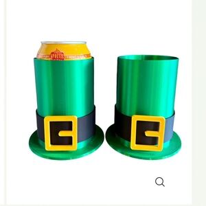 ST PATRICK'S DAY 12 OZ DRINK HOLDER COOLER KOOZIE LEPRECHAUN HAT IRISH GIFT